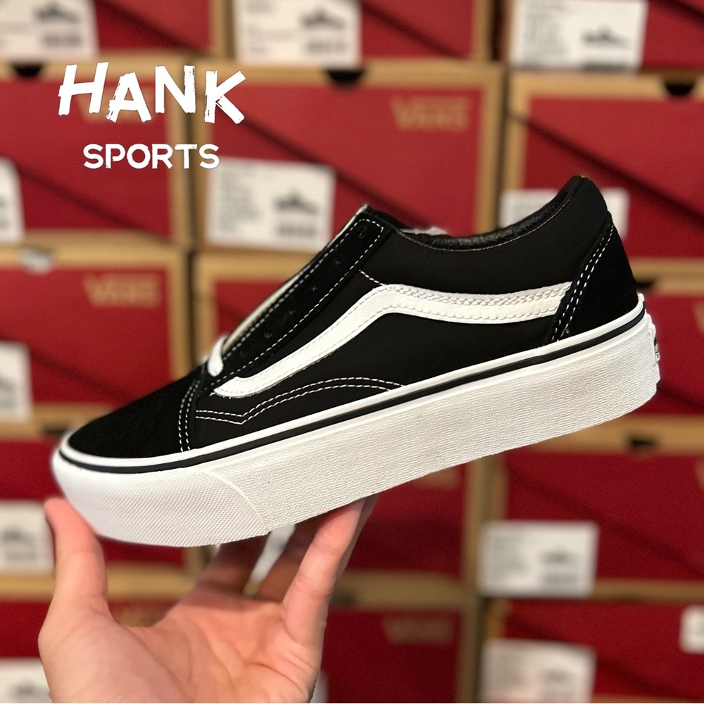 Vans Old Skool Platform Women's Black White VN0A3B3UY28 - Picture 7 of 8
